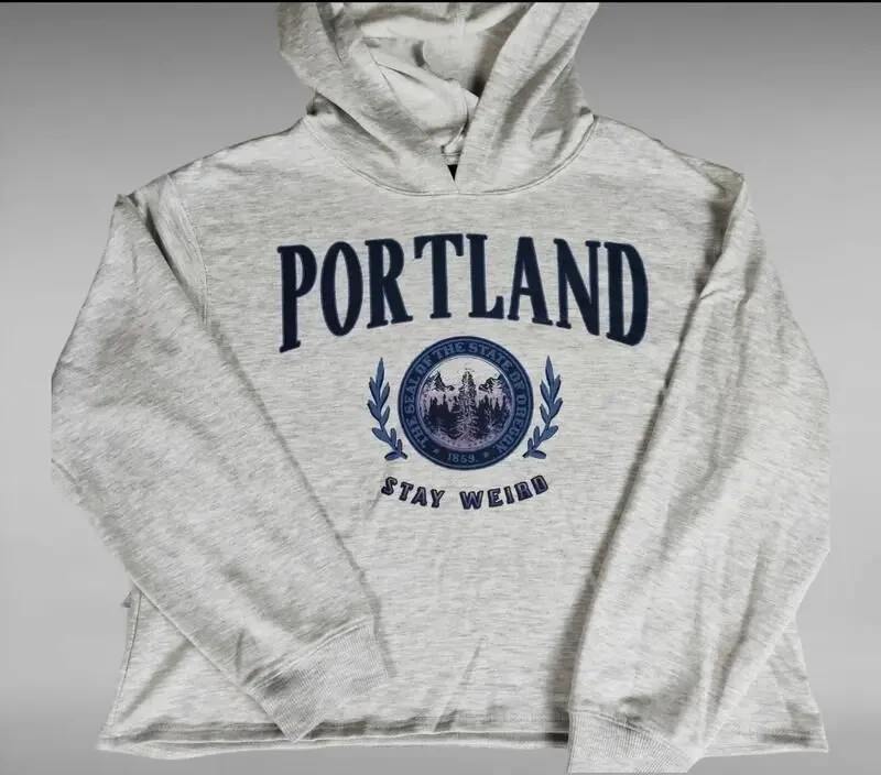 Сіра жіноча повсякденна кофта худі 4