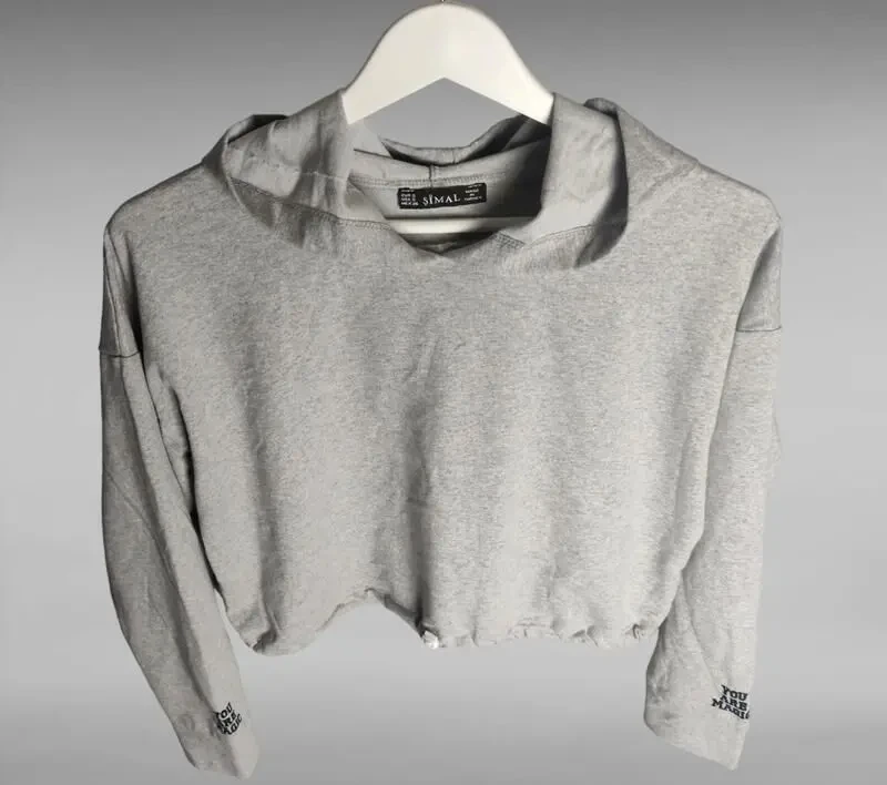 Укороченая кофта худі 3