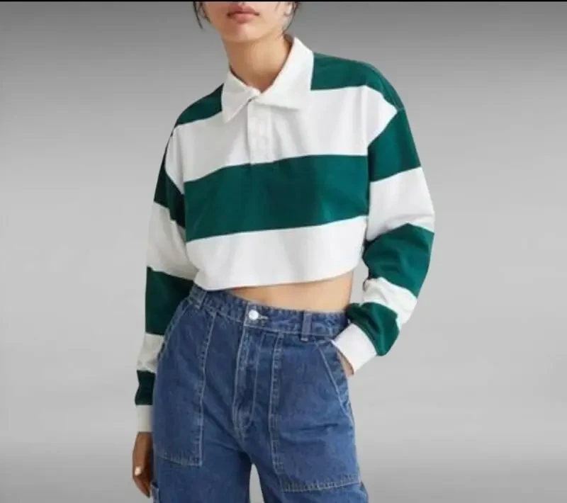 Кофта поло від h-m у смужки 2