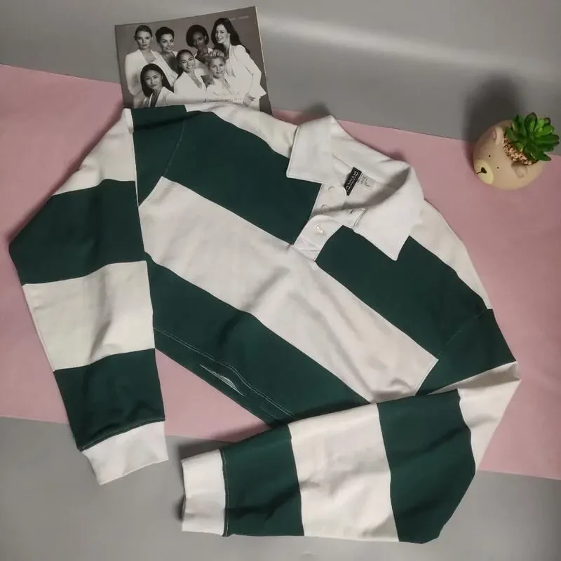 Кофта поло від h-m у смужки 7