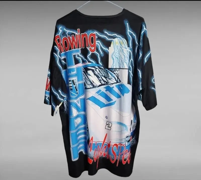 Футболка shein oversize з принтом авто 2