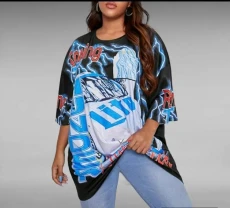 Футболка shein oversize з принтом авто