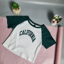 Футболка жіноча в рубчик укорочена dazy