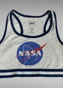 Сірий топ з логотипом nasa