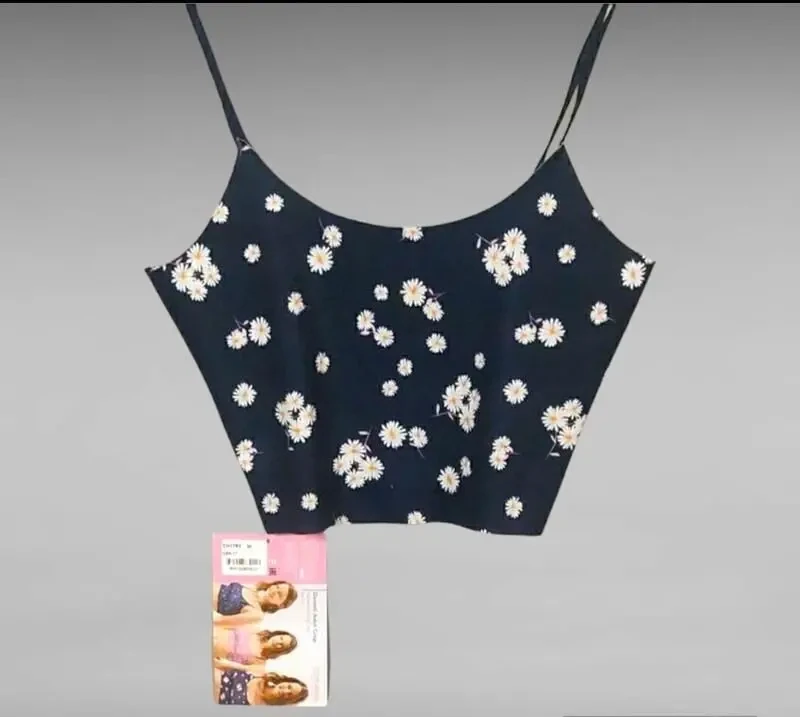 Синій безшовний топ з регулюваннями бретельками 3