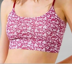 Червоний безшовний топ з регулюючими бретелями