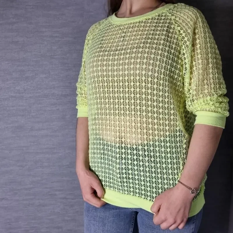 В'язаний топ нейлоновой салатовий 3