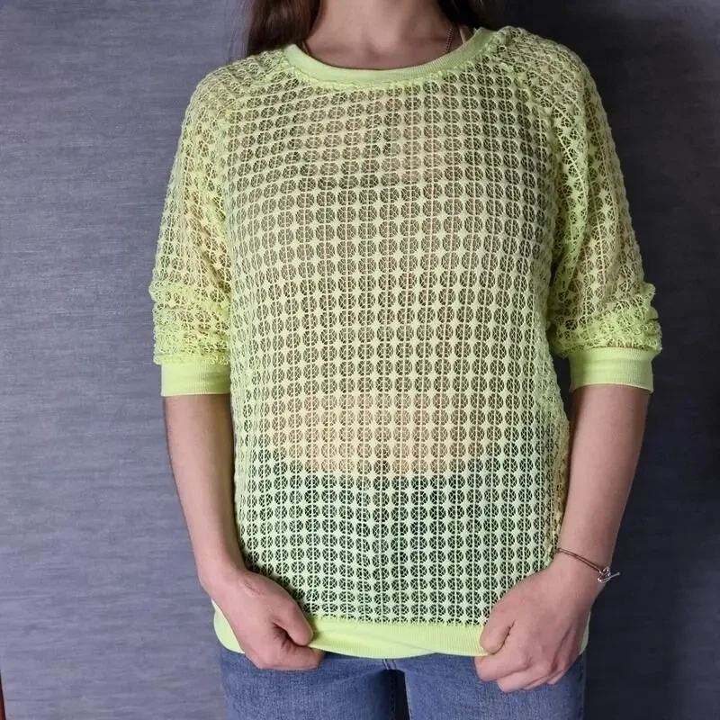 В'язаний топ нейлоновой салатовий 8