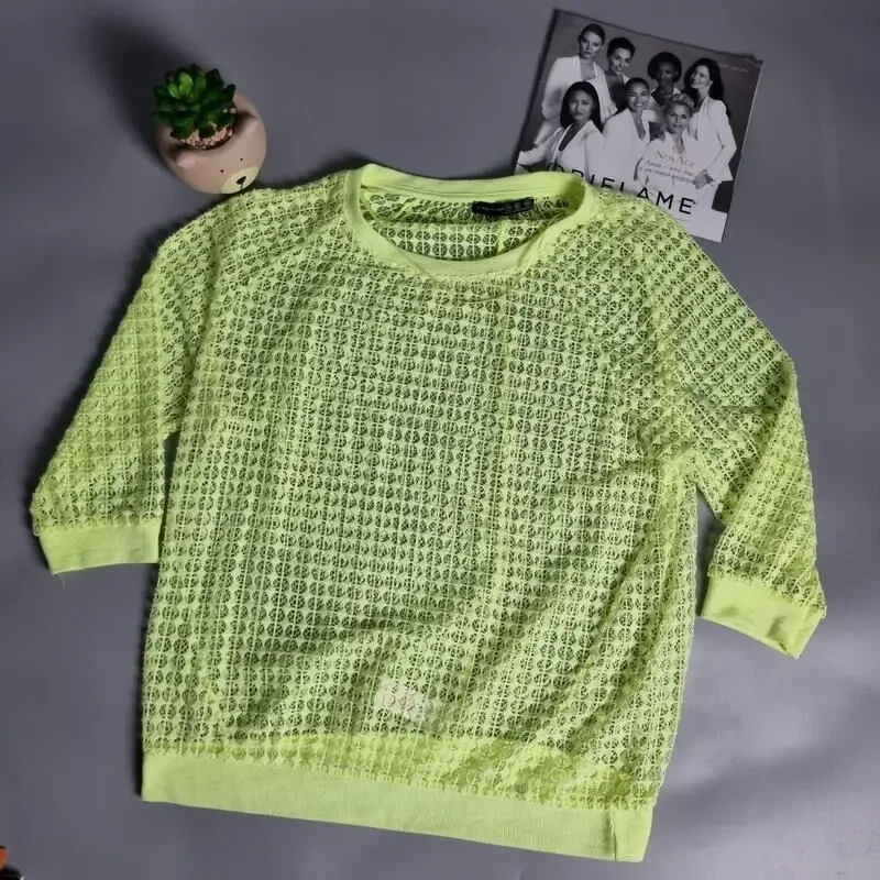 В'язаний топ нейлоновой салатовий 4