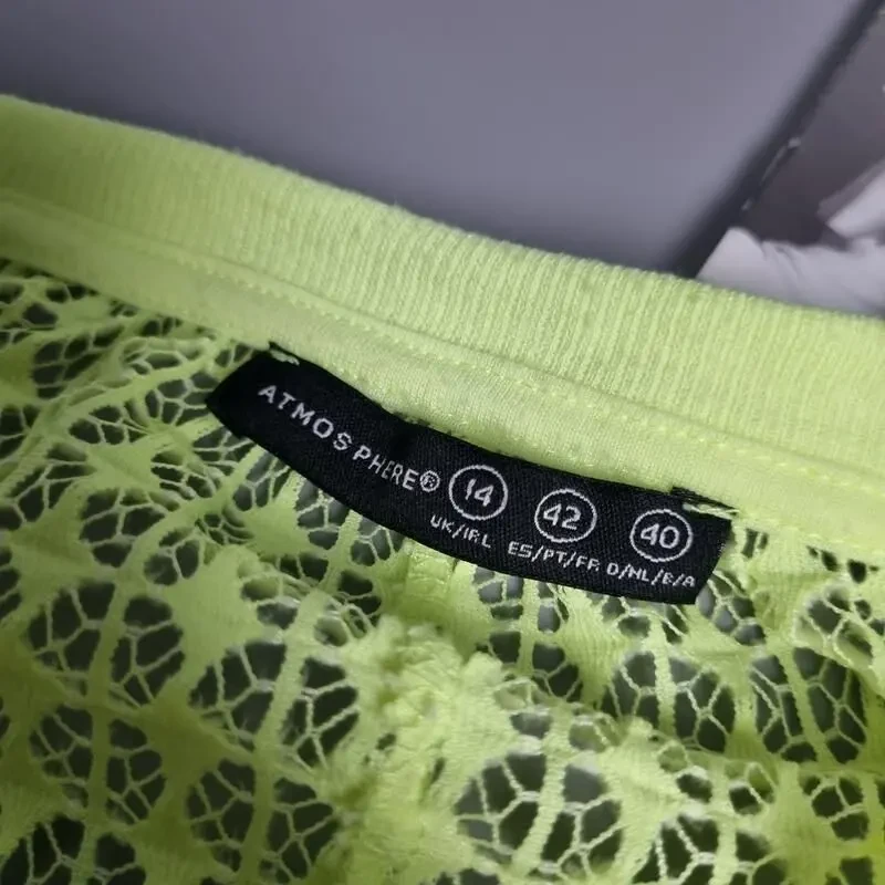 В'язаний топ нейлоновой салатовий 5