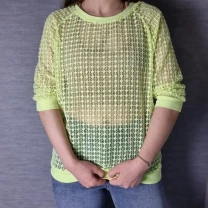 В'язаний топ нейлоновой салатовий