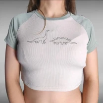 Базовий топ в рубчик shein повсякденний