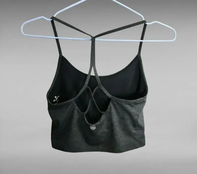 Повсякденний спортивний сірий топ 4