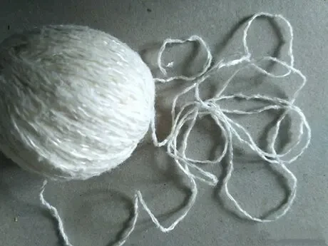 Пряжа нитки голубая с вискозной нитью из ссср 1 моток новая 8