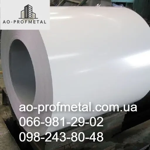 Оцинковка белого цвета РАЛ 9003.