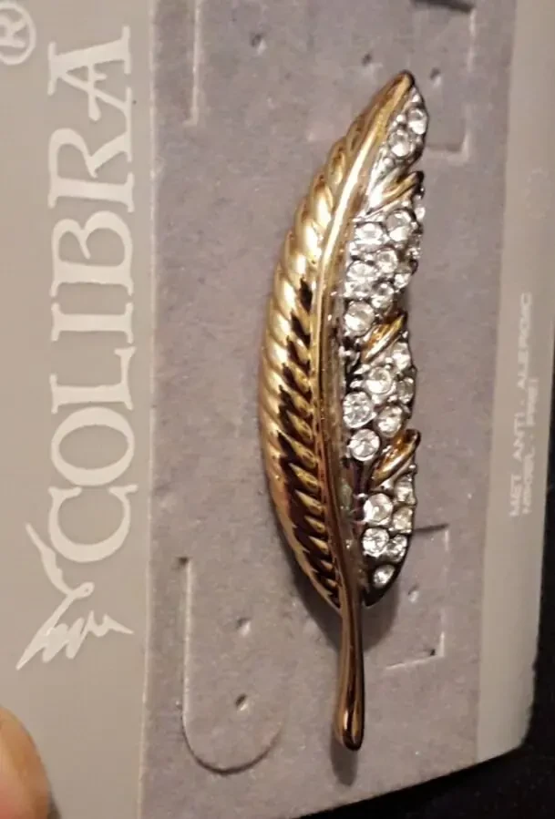 Редкая брошь COLIBRA Польша бижутерия 3