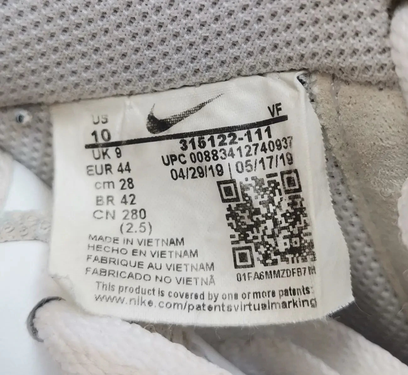 Кросівки кроссовки шкіряні Nike Air Force 1. Розмір 44 (28 см) 10