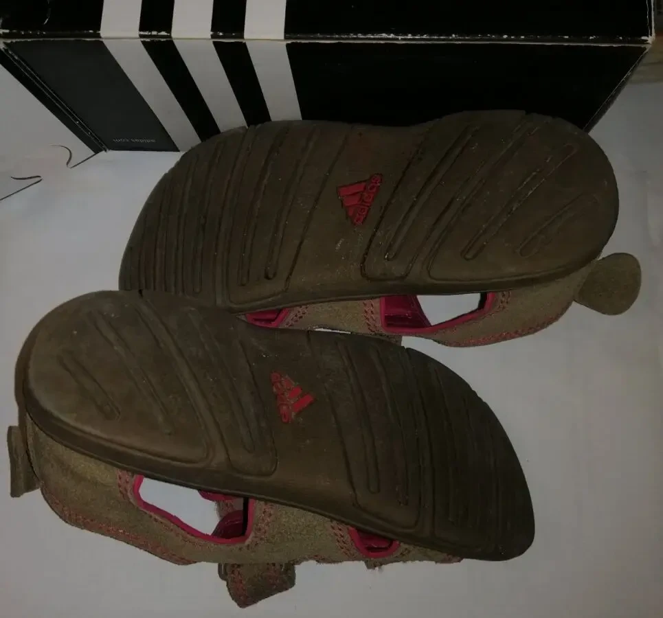 Детские сандалии замшевые на девочку ADIDAS б/у ОРИГИНАЛ 5