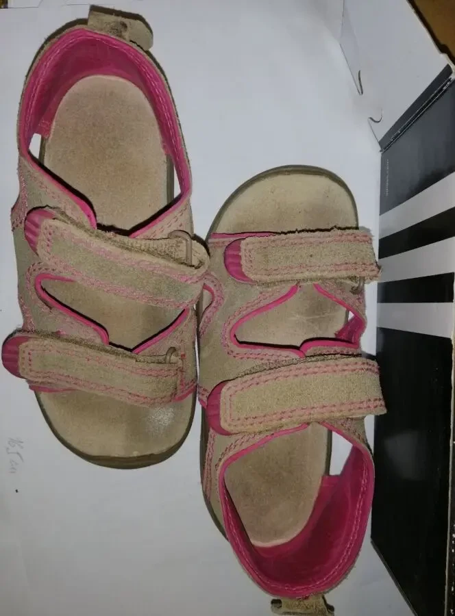 Детские сандалии замшевые на девочку ADIDAS б/у ОРИГИНАЛ 3