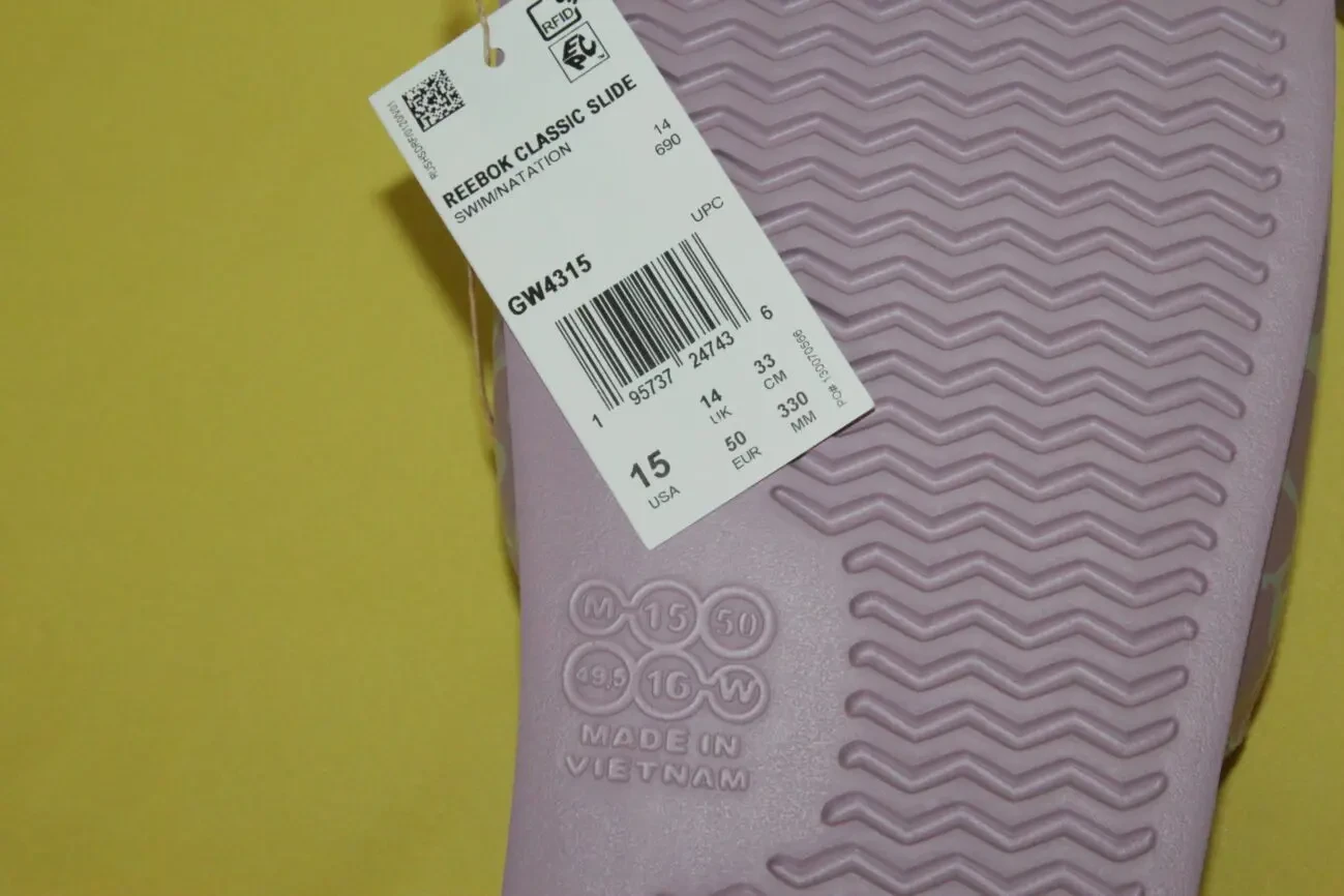 Шлёпанцы мужские Reebok, размер 49 8
