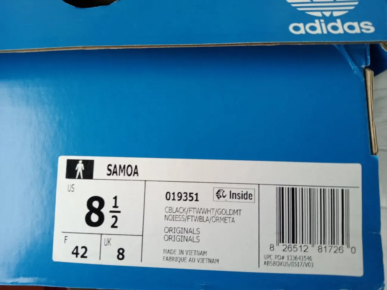 Оригинальные мужские кроссовки Adidas Samoa 5