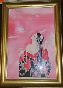 БАТИК Мадам Баттерфляй Шрифт ПАНТЕРА ІНШІ Картини розпис по шовку