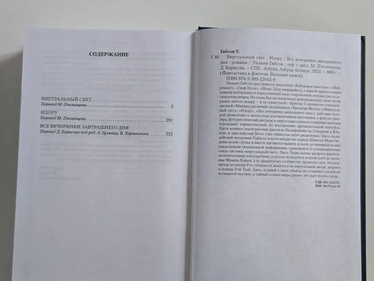 Гибсон - Виртуальный свет. Идору. Все вечеринки завтрашнего дня. ФФБК 5