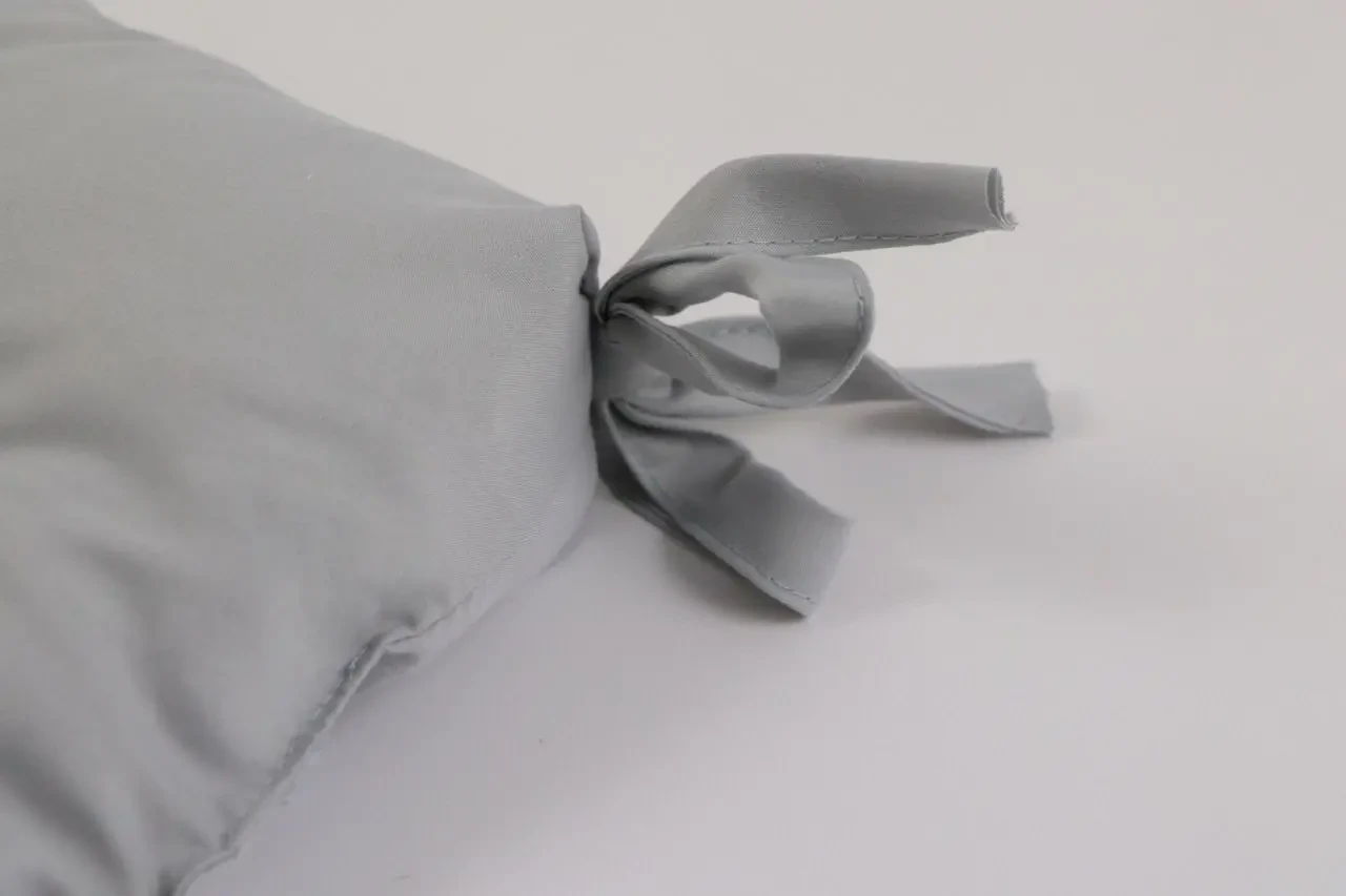 Подушка на табурет Світло-сіра 5