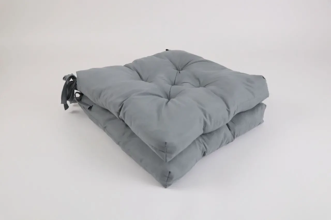 Подушка на табурет Світло-сіра 10