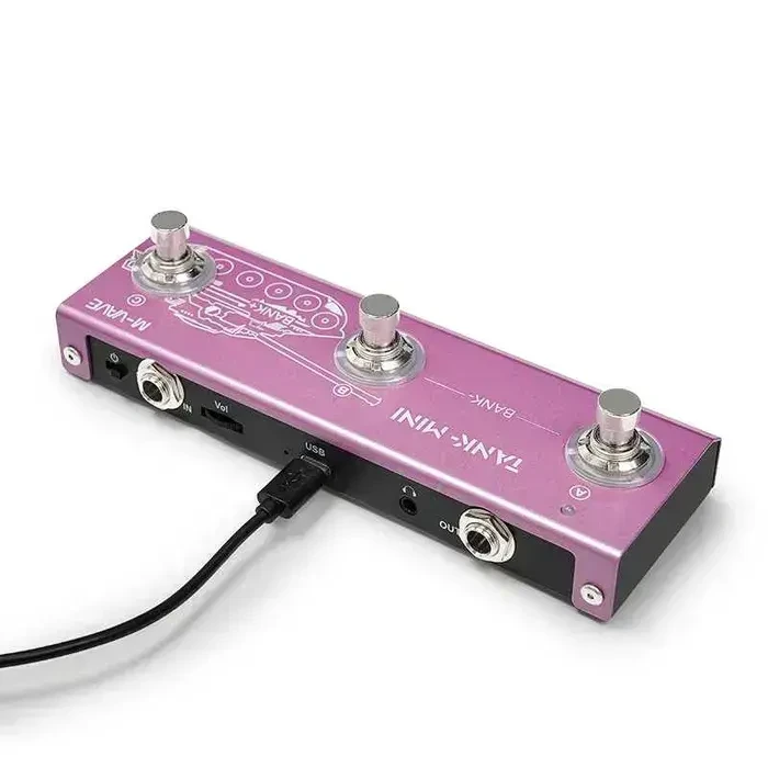 Блютуз гітарний та басовий процесор ефектів на аккумуляторі Tank mini 4