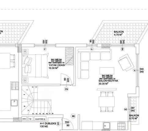 Продам пентхауз 88м, Турция, Авсаллар 4