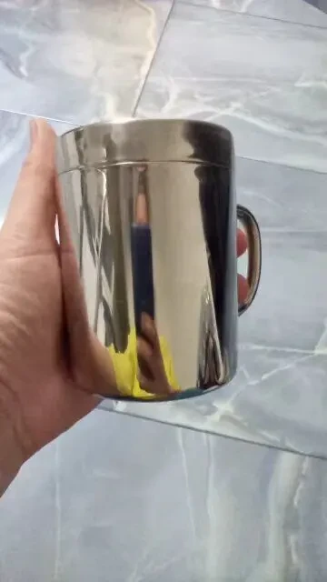 Кружка для кофе из нержавеющей стали двойные стенки 400мл 4