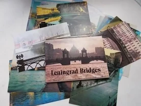 Новый набор  Мосты  Ленинграда, изд-во  Аврора 1985 г.