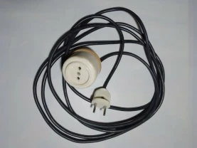 Провод 3.55 удлинитель вилка розетка 220 керамика, оплетка, переходник