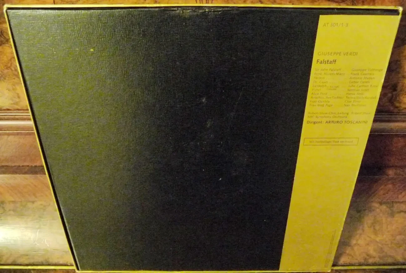 Коллекционные виниловые пластинки (GIUSEPPE VERDI '72 Falstaff)//(3LP) 3