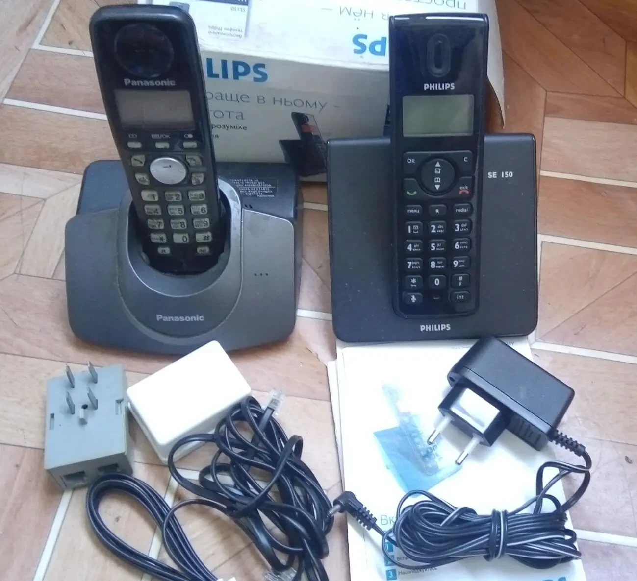 Panasonic Philips Радиотелефон радио телефон 2 штуки цена за все