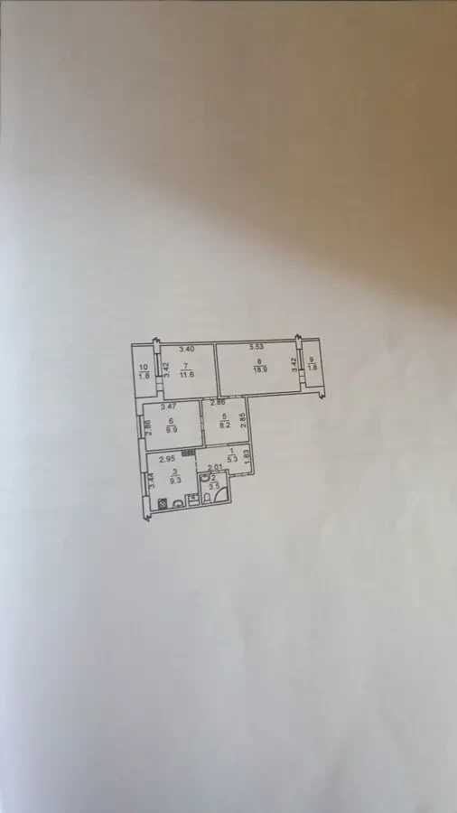 Продається трикімнатна квартира, Намив 10