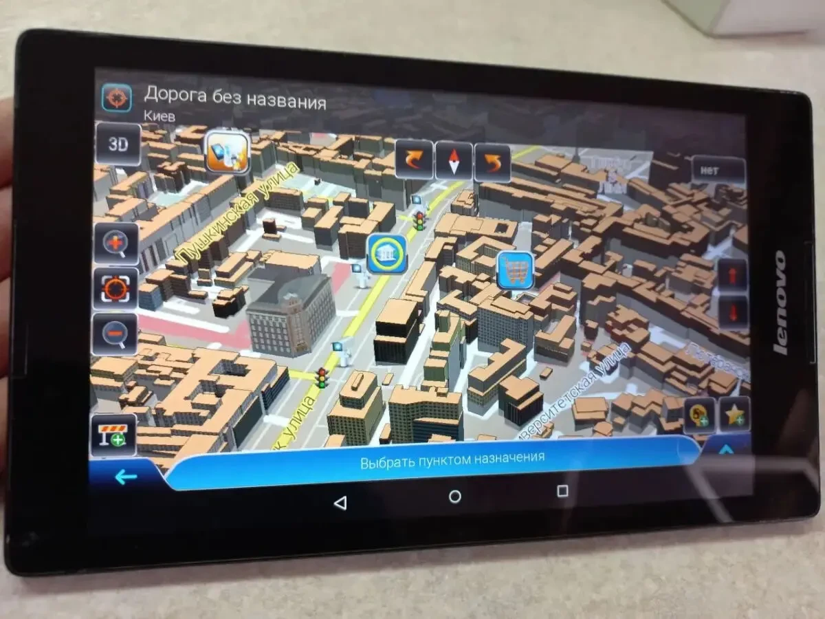 TIR / ADR Грузовий GPS навігатор 8 дюймів. Європа та Україна 2025/