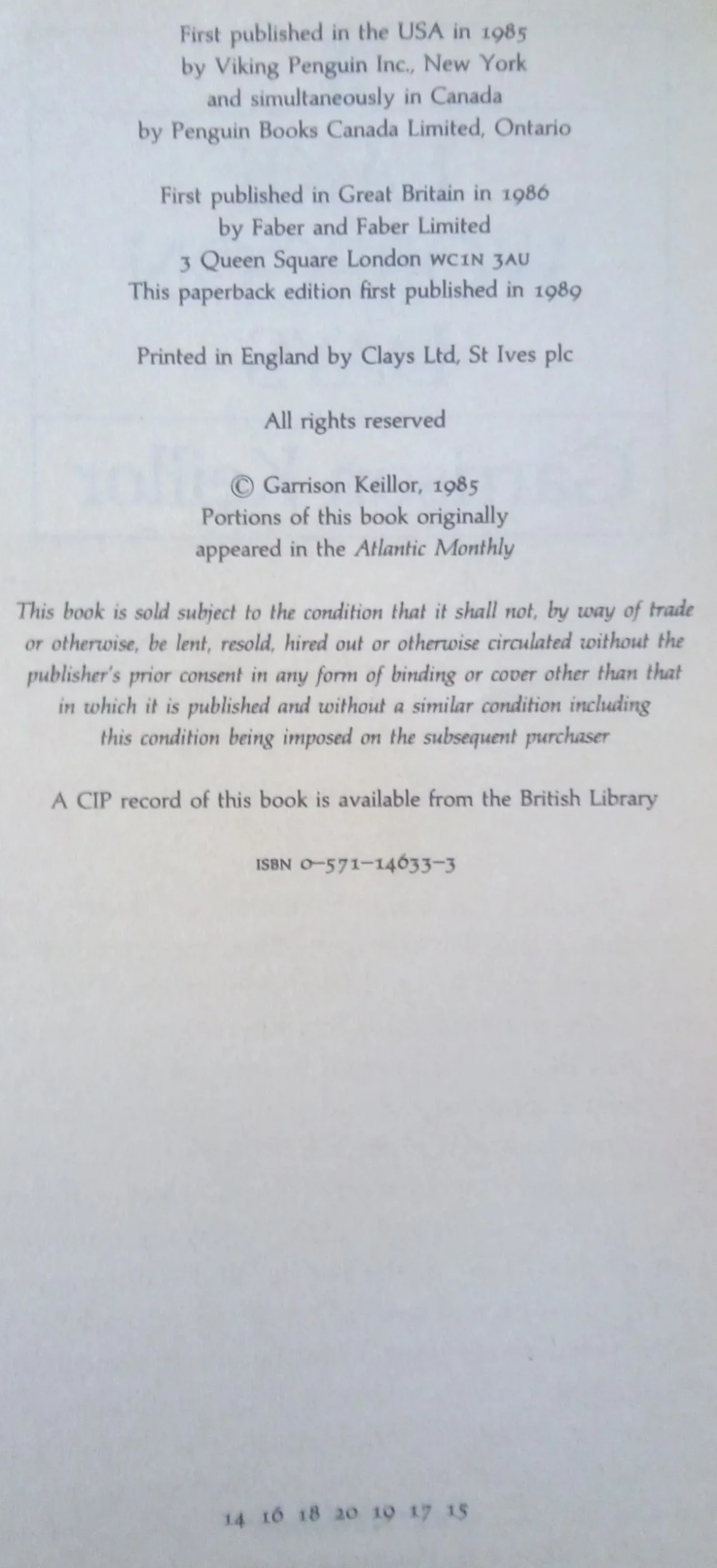Lake Winging Days Garrison Keillor  English на Английском книга 4