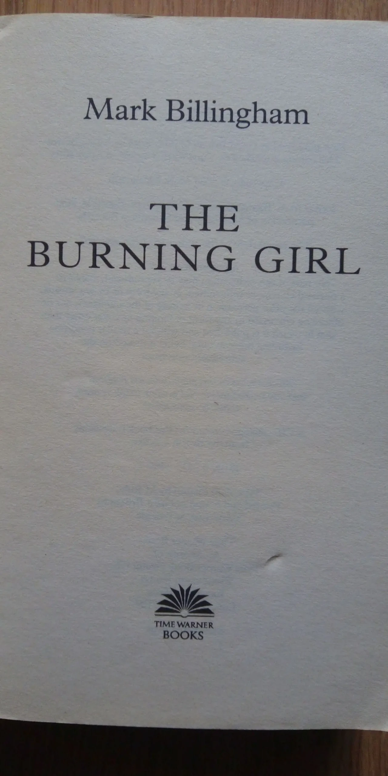Burning Girl The Mark Billingham English на Английском книга 4