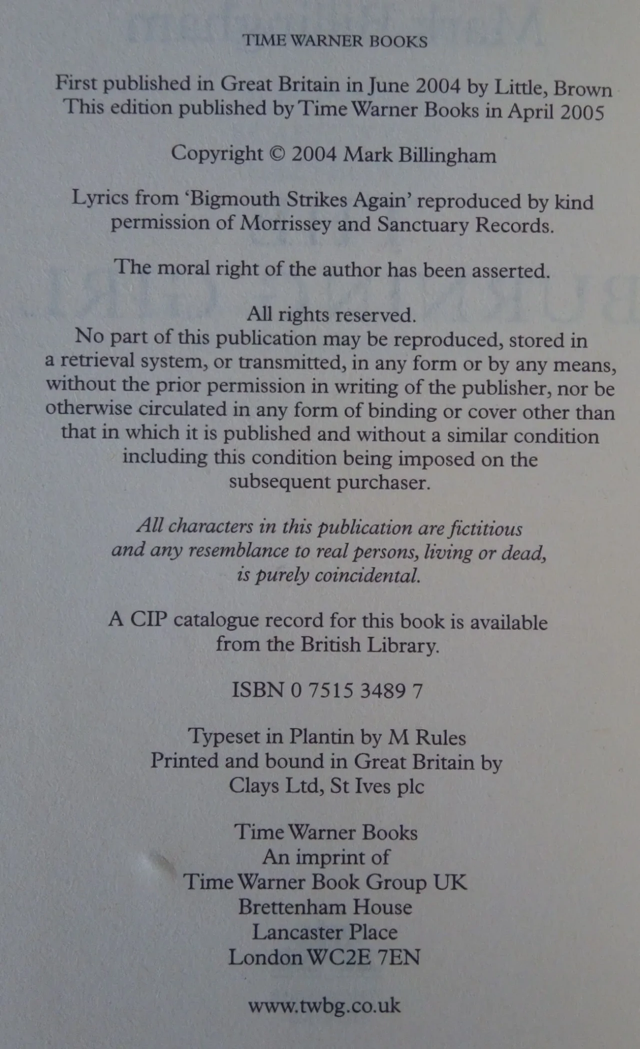 Burning Girl The Mark Billingham English на Английском книга 3