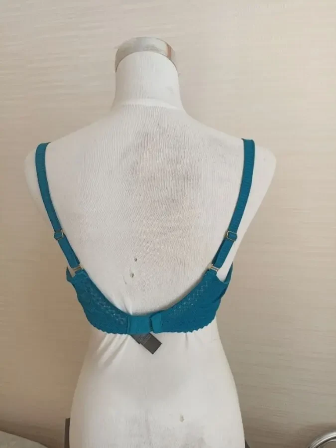 MS EUR 80C Бюстгальтер поролон кружево косточка бирюза 3