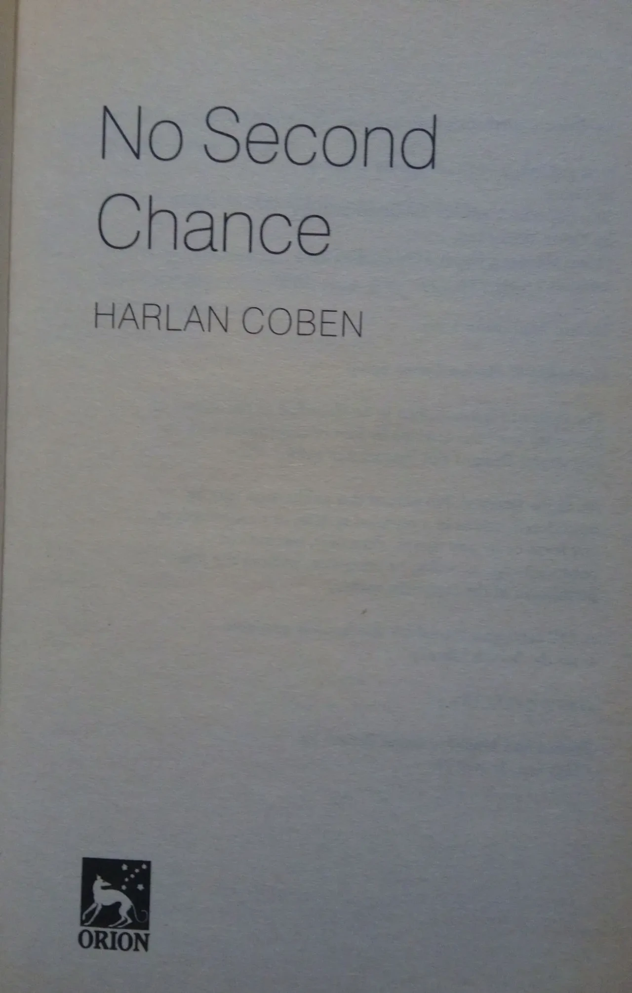 No Second Chance Harlan Coben English на Английском книга 3