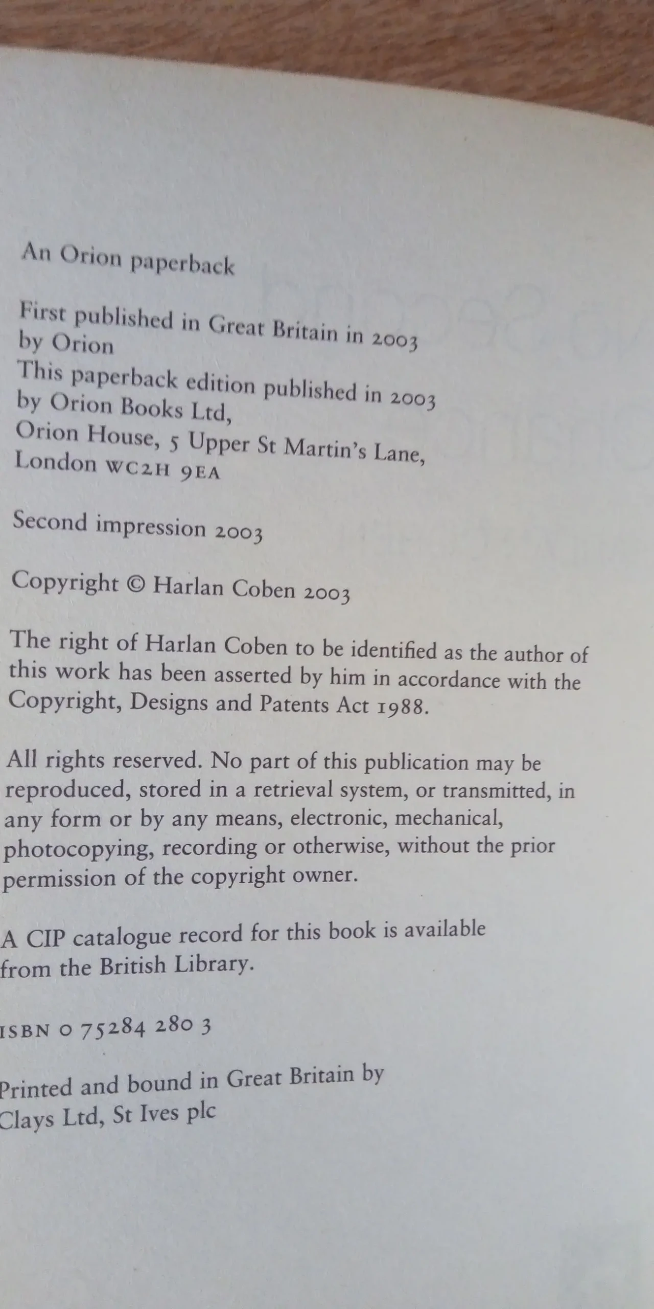 No Second Chance Harlan Coben English на Английском книга 4