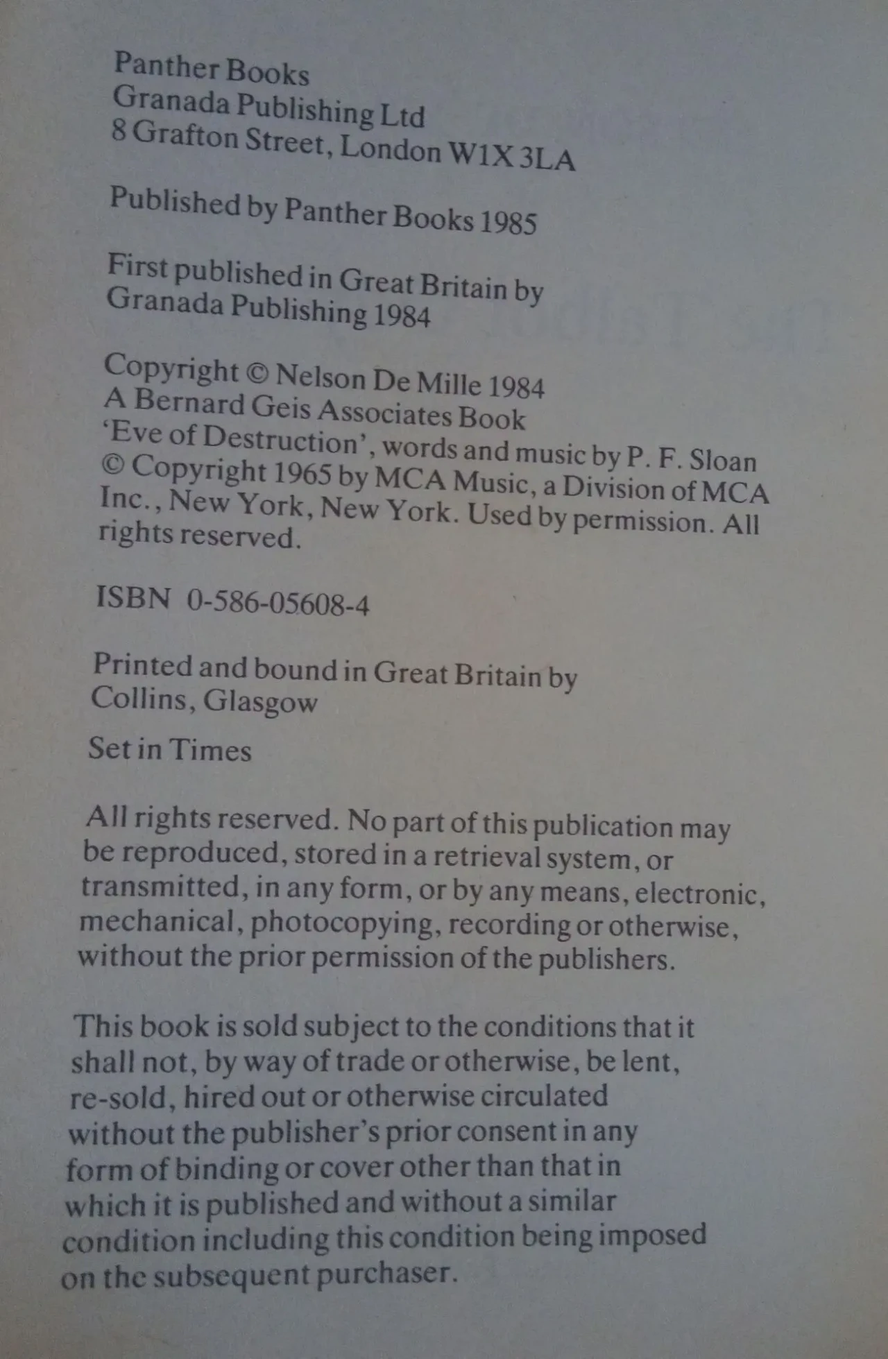 Tablot Odyssey The Nelson De Mille English на Английском книга 3