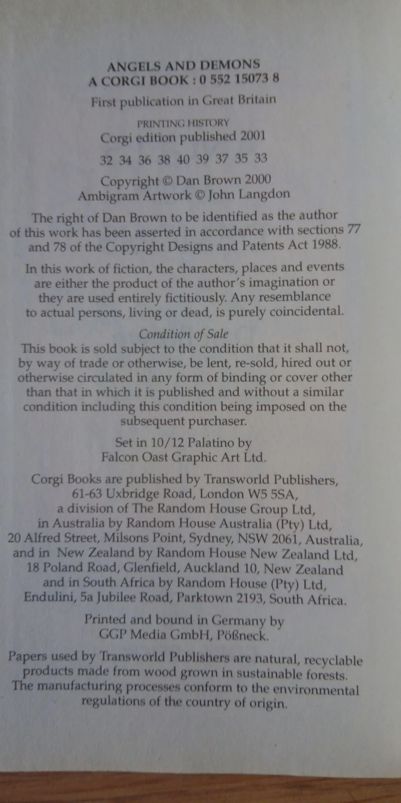 Angels and Demons Dan Brown English на Английском книга 5