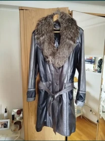 Пальто Шкіряне Хутро