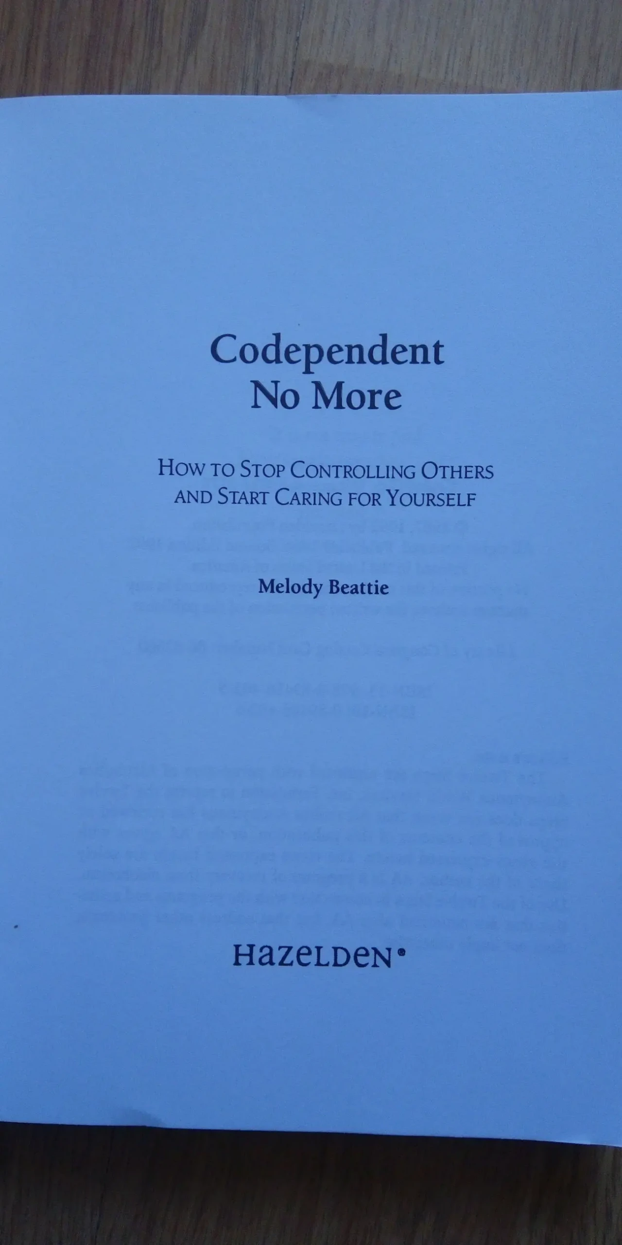 Codependent no More Melody Beattie English на Английском книга 5