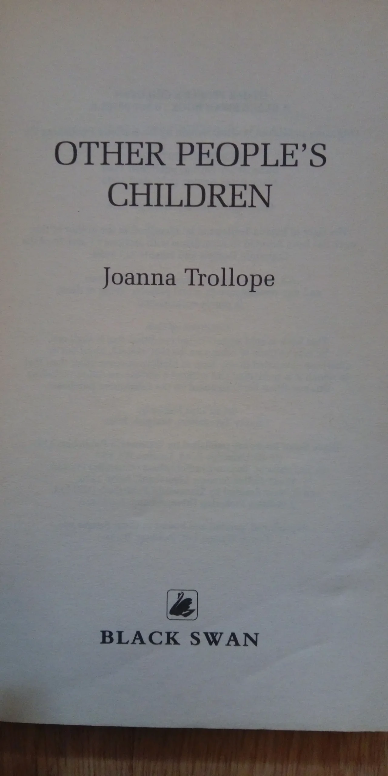 Other People's Children Joanna Trollope English на Английском книга 4