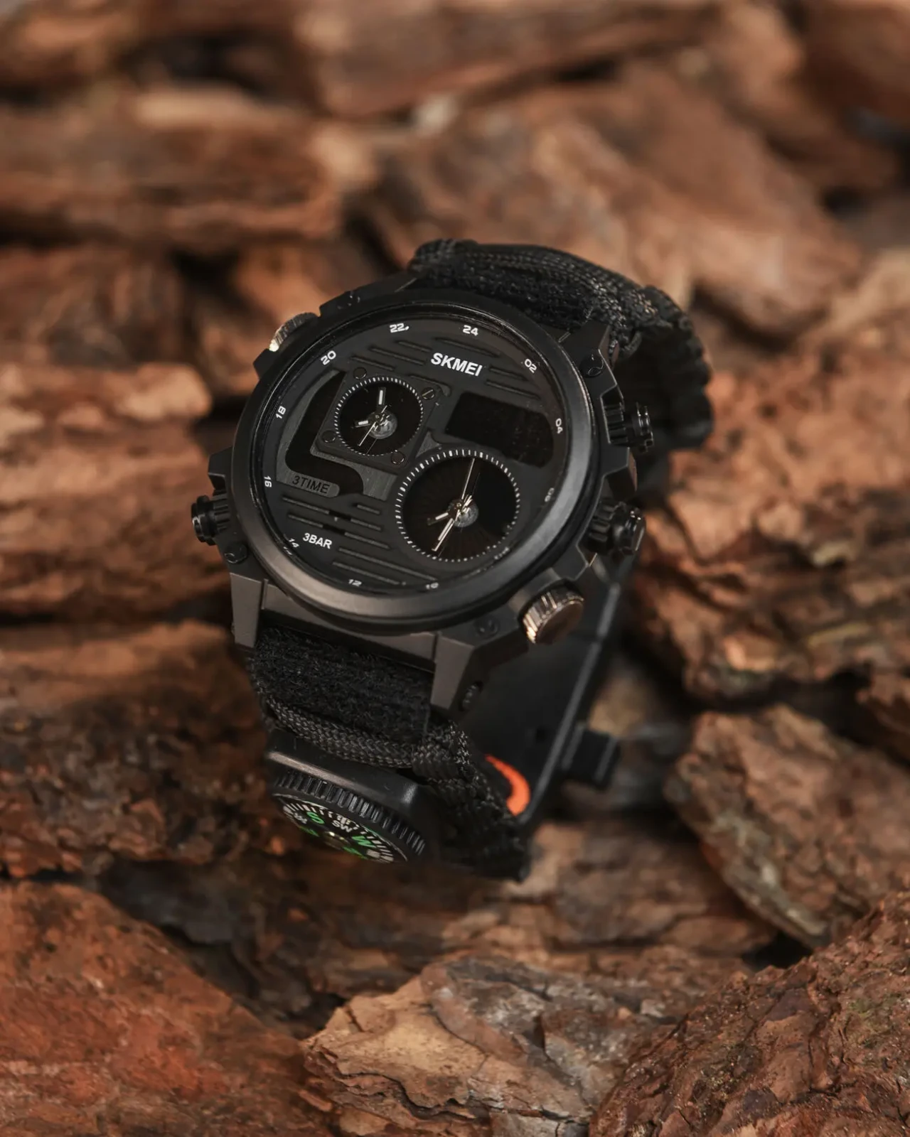 Тактичний годинник Skmei black ВТ0584(29 - 02)